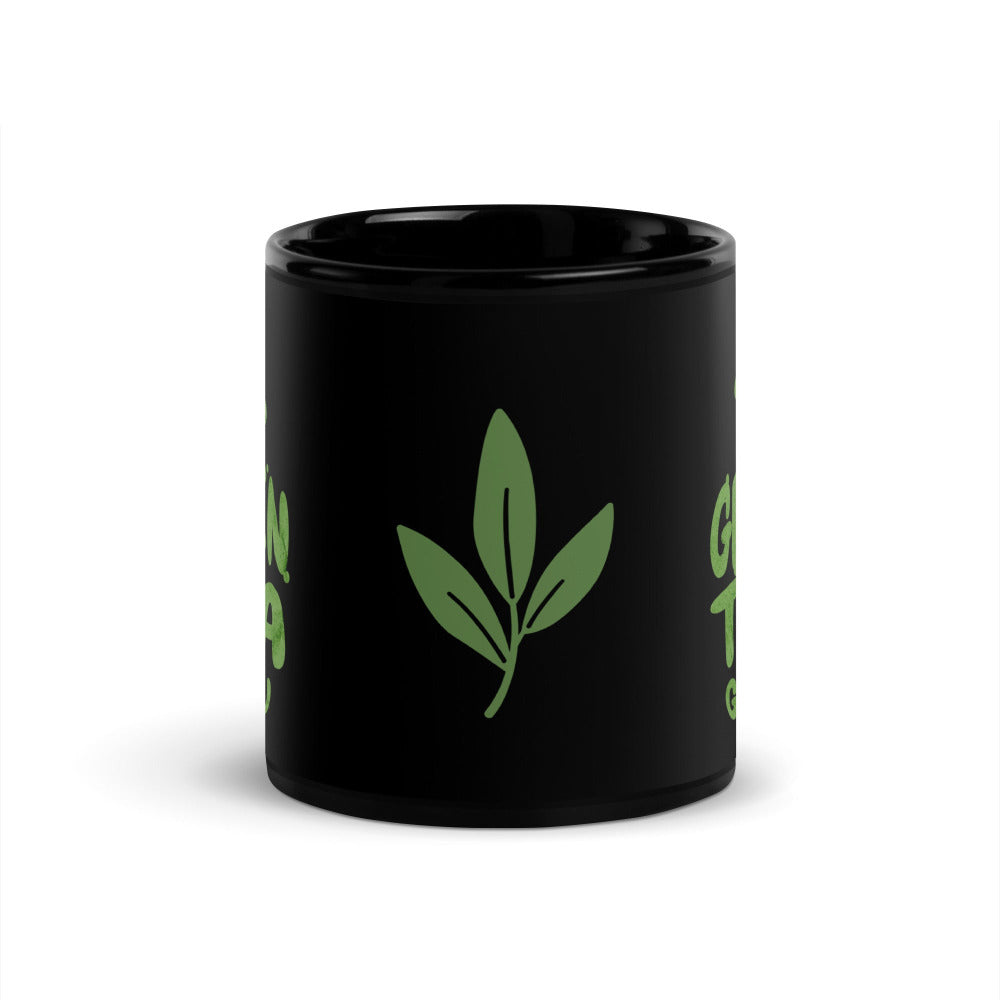 Green Tea Guru Black Ceramic Mug - https://ascensionemporium.net
